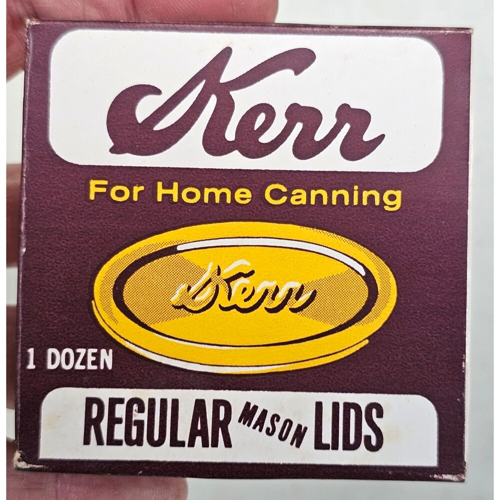 Kerr Regular Mason Canning Lids 12-Pack Rust Resistant Easy Seal Test Gold